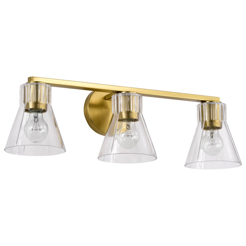 Nuvo Lighting 60-8343 Three Light Vanity, Vintage Brass