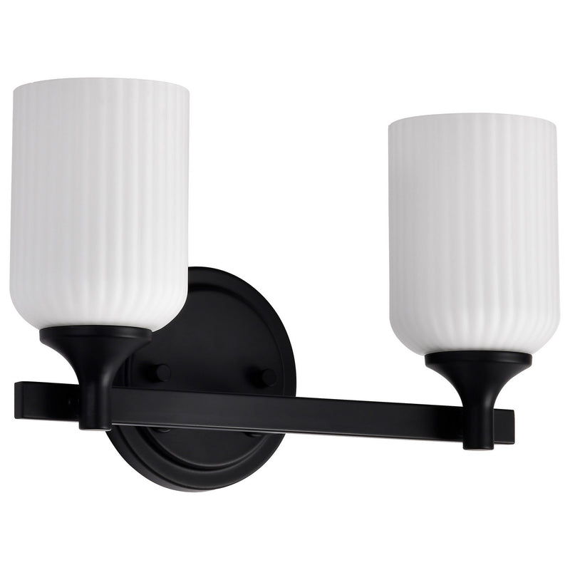 Nuvo Lighting 60-8642 Two Light Vanity, Matte Black