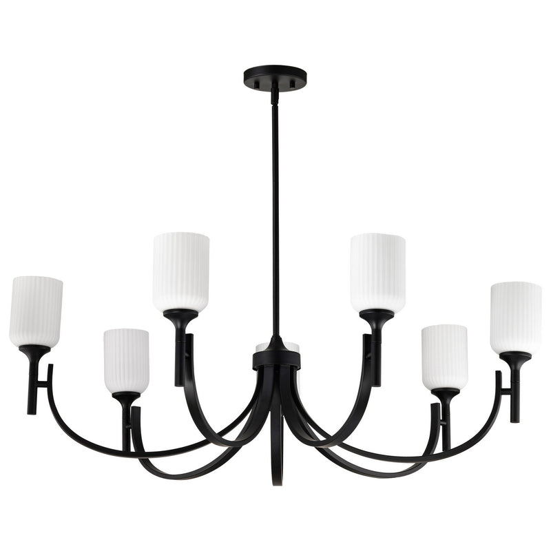 Nuvo Lighting 60-8651 Seven Light Chandelier, Matte Black