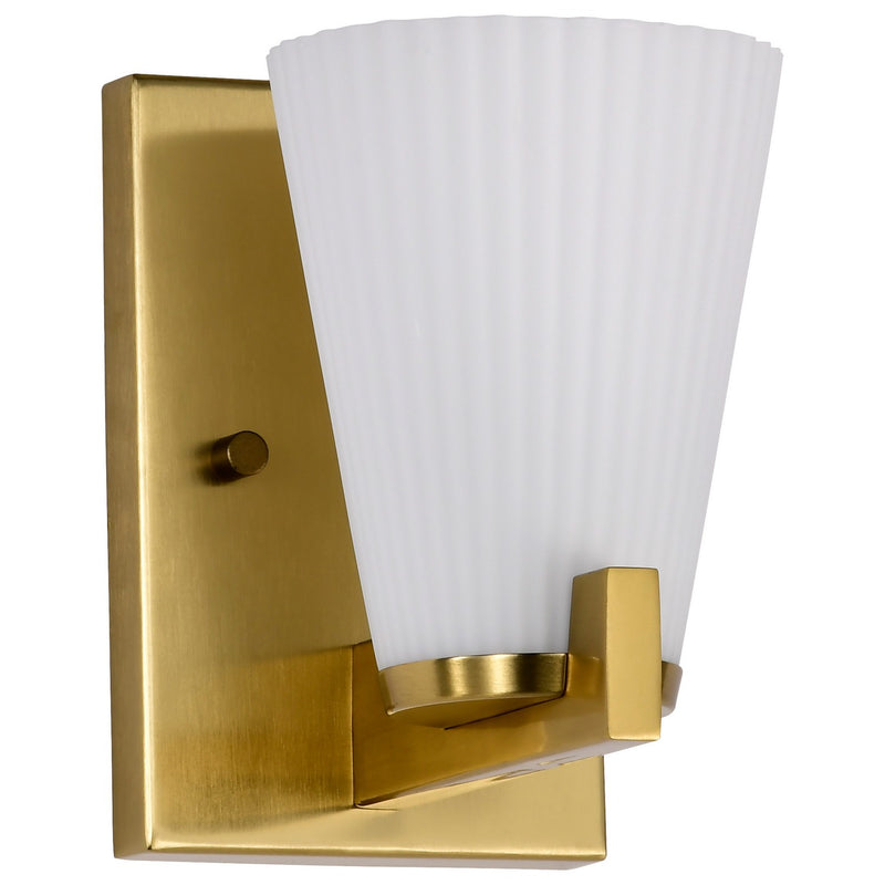 Nuvo Lighting 60-8721 One Light Vanity, Burnished Brass