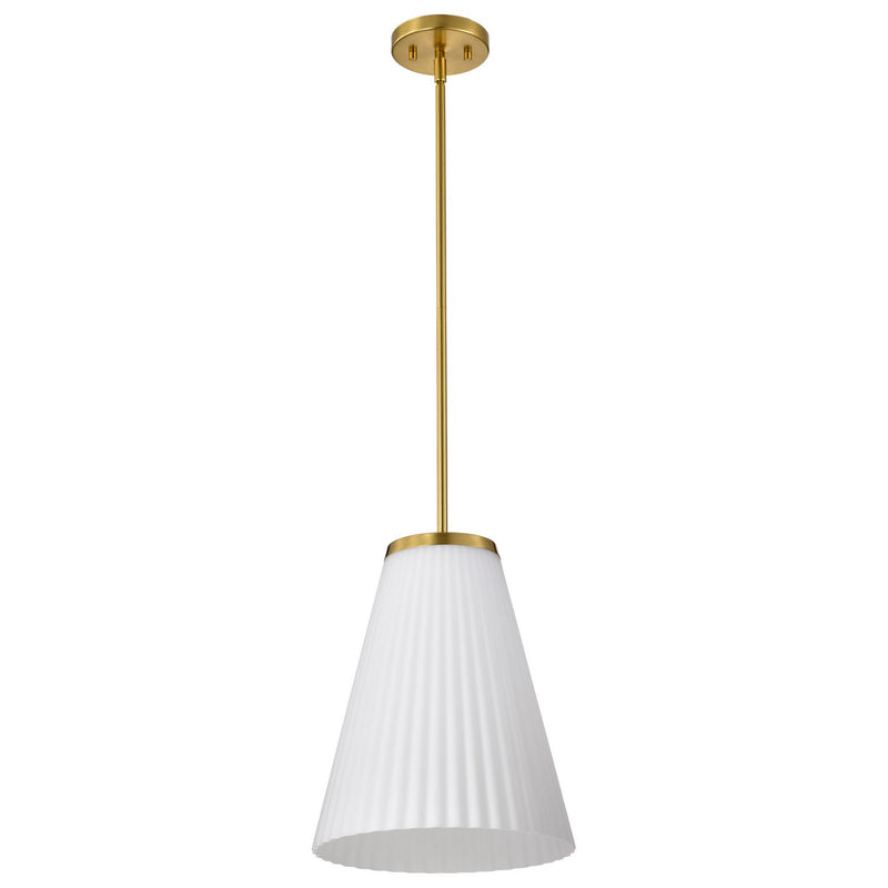 Nuvo Lighting 60-8728 One Light Pendant, Burnished Brass