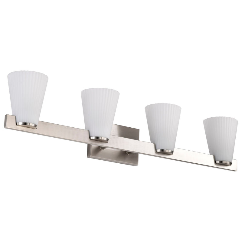 Nuvo Lighting 60-8734 Four Light Vanity, Brushed Nickel