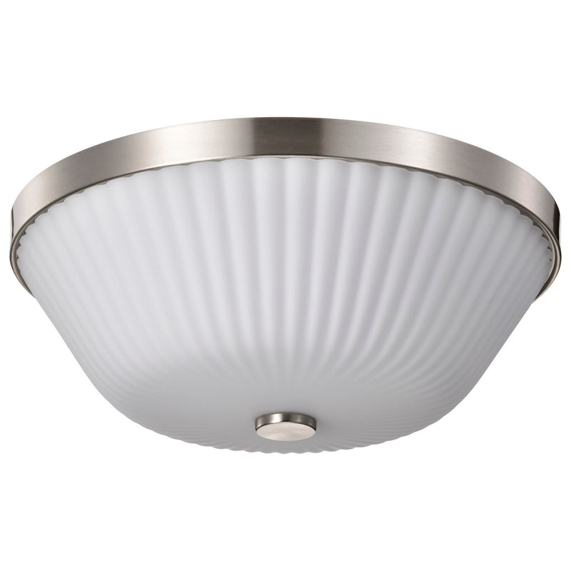 Nuvo Lighting 60-8735 Three Light Flush Mount, Brushed Nickel