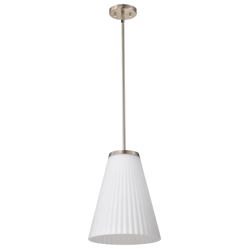 Nuvo Lighting 60-8738 One Light Pendant, Brushed Nickel