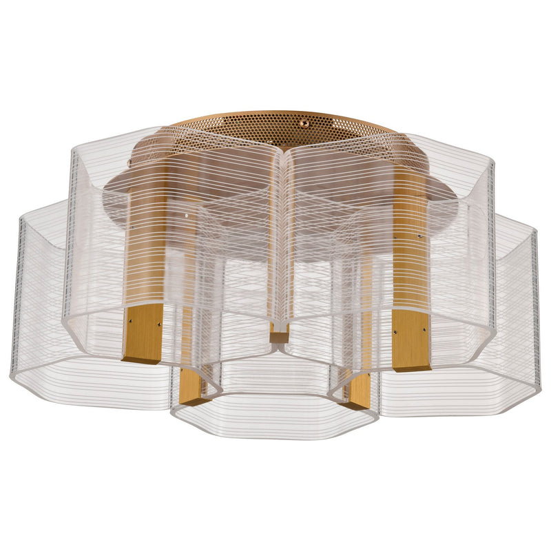 Nuvo Lighting 62-2401 LED Flush Mount, Polished Anodized Bronze