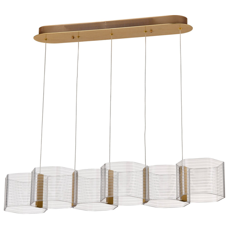 Nuvo Lighting 62-2405 LED Island Pendant, Polished Anodized Bronze