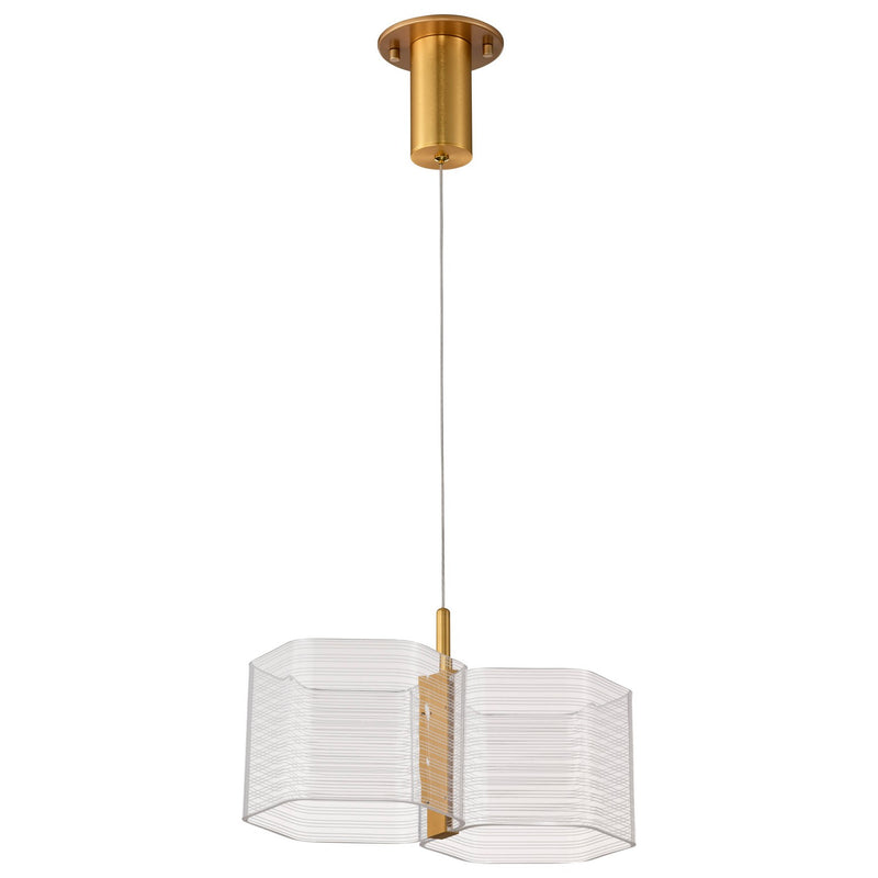 Nuvo Lighting 62-2406 LED Mini Pendant, Polished Anodized Bronze