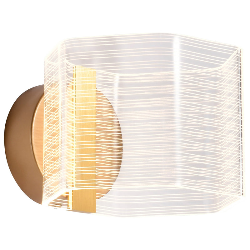 Nuvo Lighting 62-2407 LED Wall Sconce, Polished Anodized Bronze