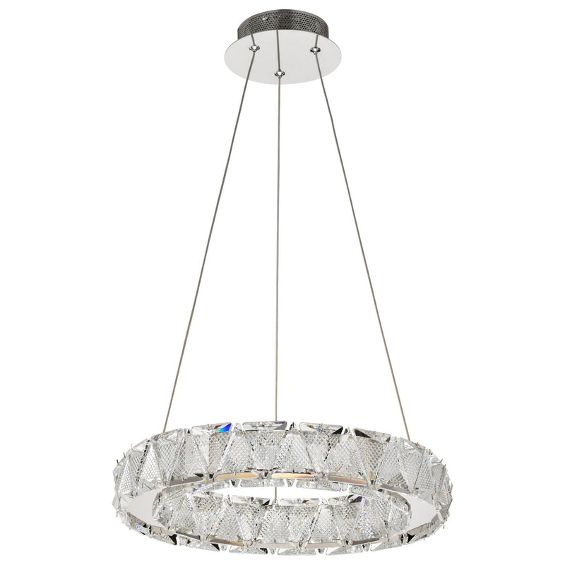Nuvo Lighting 62-2441 LED Pendant, Polished Nickel