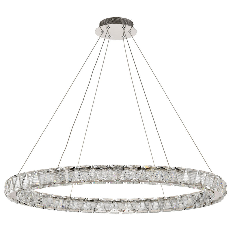 Nuvo Lighting 62-2442 LED Pendant, Polished Nickel