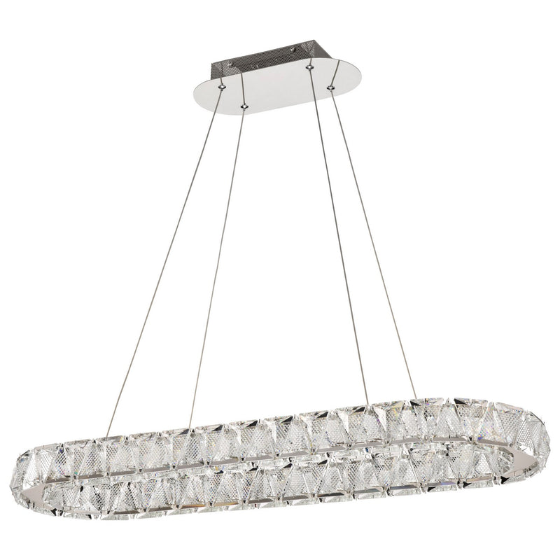 Nuvo Lighting 62-2443 LED Pendant, Polished Nickel