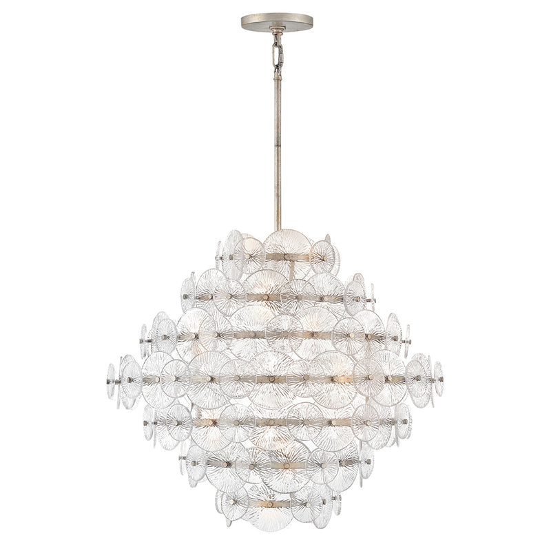 Fredrick Ramond FR30128GG LED Chandelier, Glacial