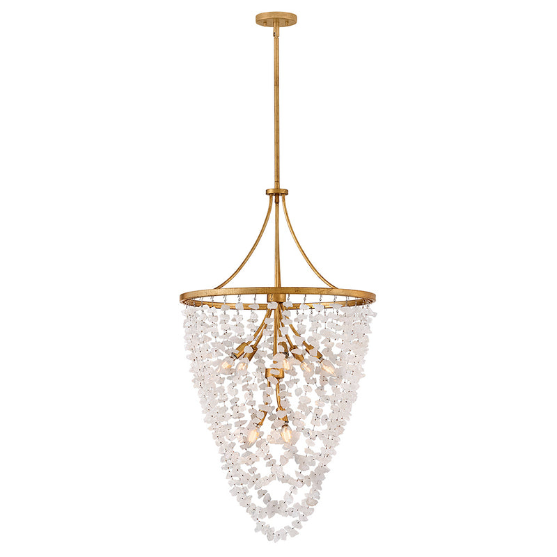 Fredrick Ramond FR41596DA LED Chandelier, Distressed Brass