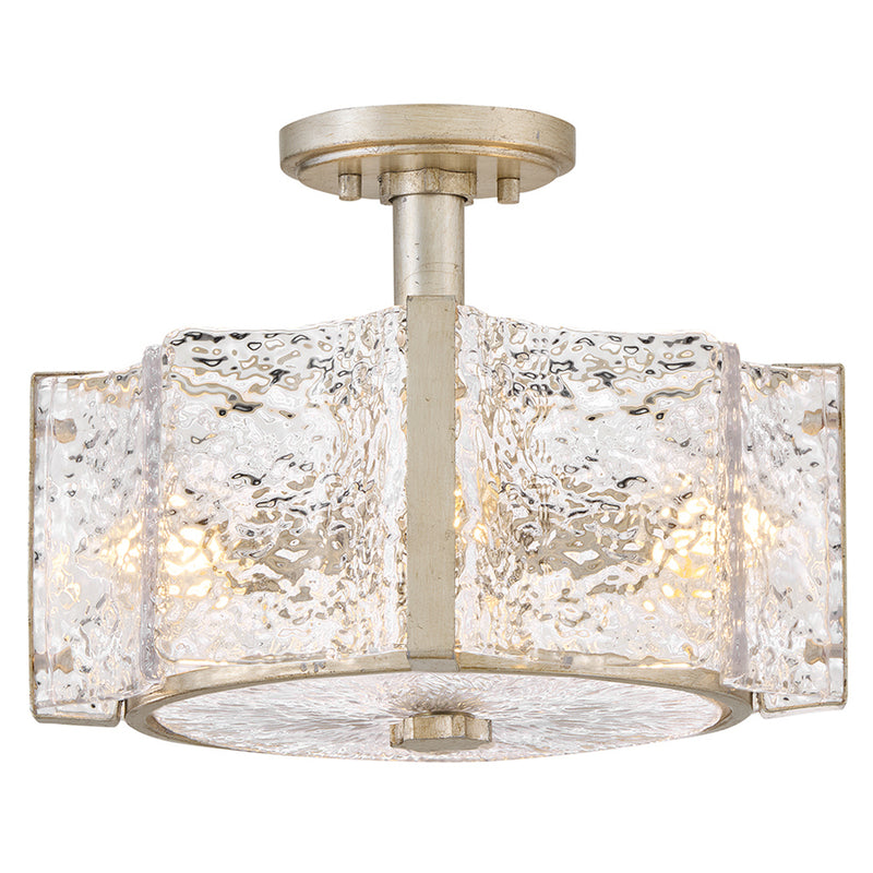 Fredrick Ramond FR41601GG LED Semi-Flush Mount, Glacial