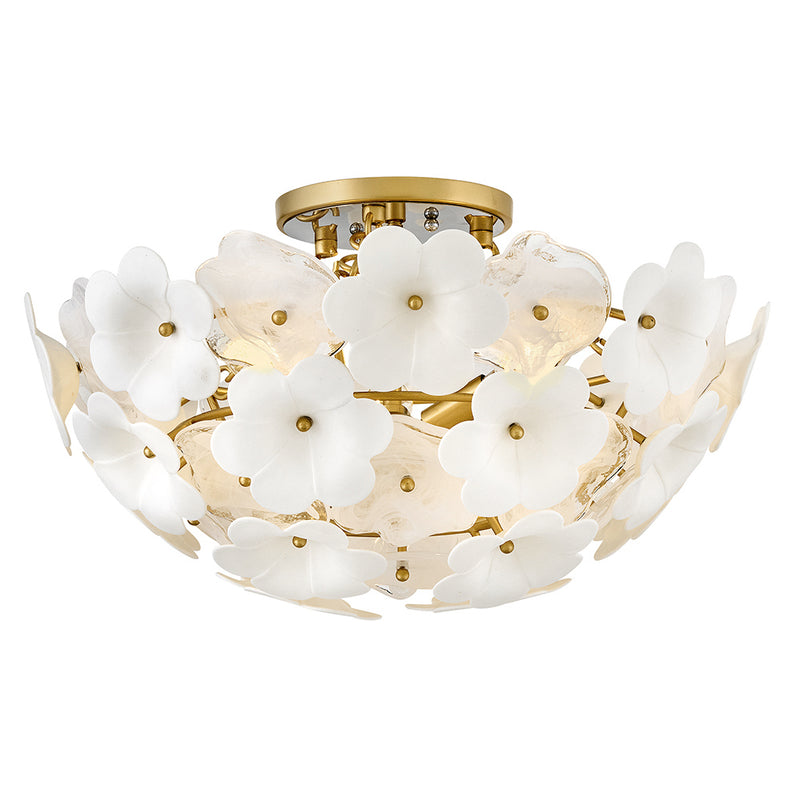 Fredrick Ramond FR41963DG LED Semi-Flush Mount, Deluxe Gold