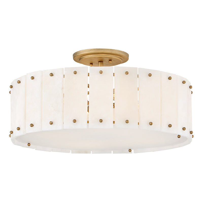 Fredrick Ramond FR47753BNG LED Semi-Flush Mount, Burnished Gold