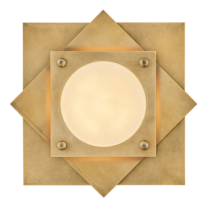 Fredrick Ramond FR41581HB LED Flush Mount, Heritage Brass