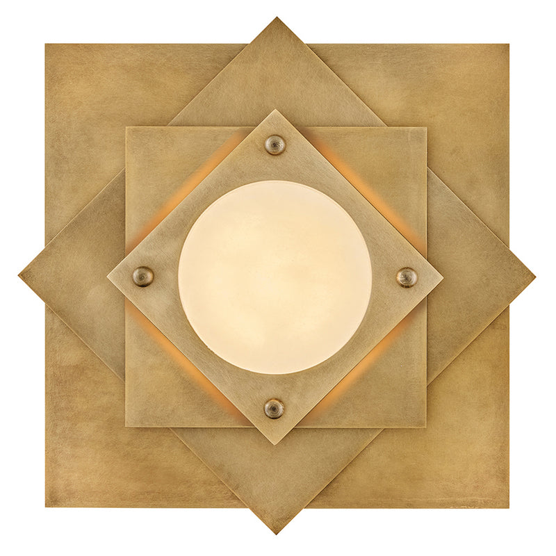 Fredrick Ramond FR41583HB LED Flush Mount, Heritage Brass