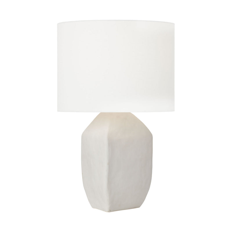 Visual Comfort Studio HT1101MWC1 One Light Table Lamp, Matte White Ceramic