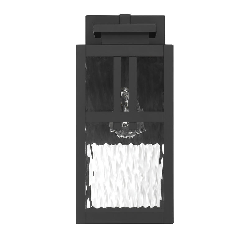 Hunter 46040 One Light Outdoor Wall Mount, Matte Black