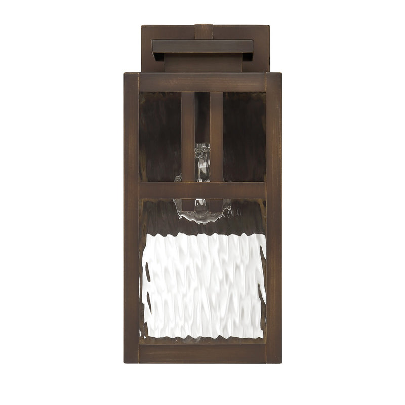 Hunter 46041 One Light Outdoor Wall Mount, Matte Bronze