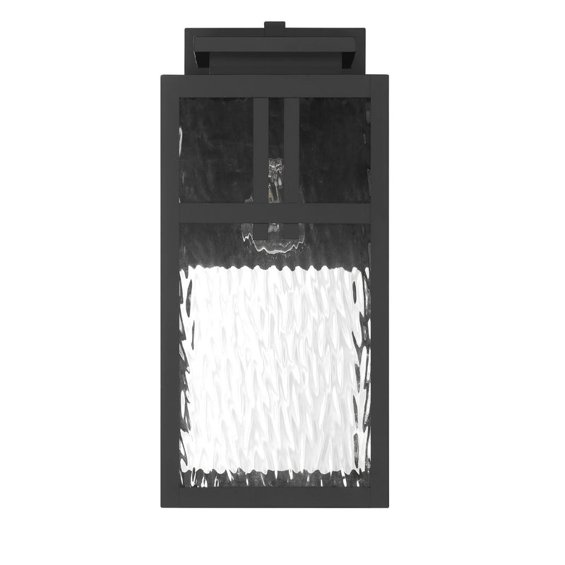 Hunter 46044 One Light Outdoor Wall Mount, Matte Black