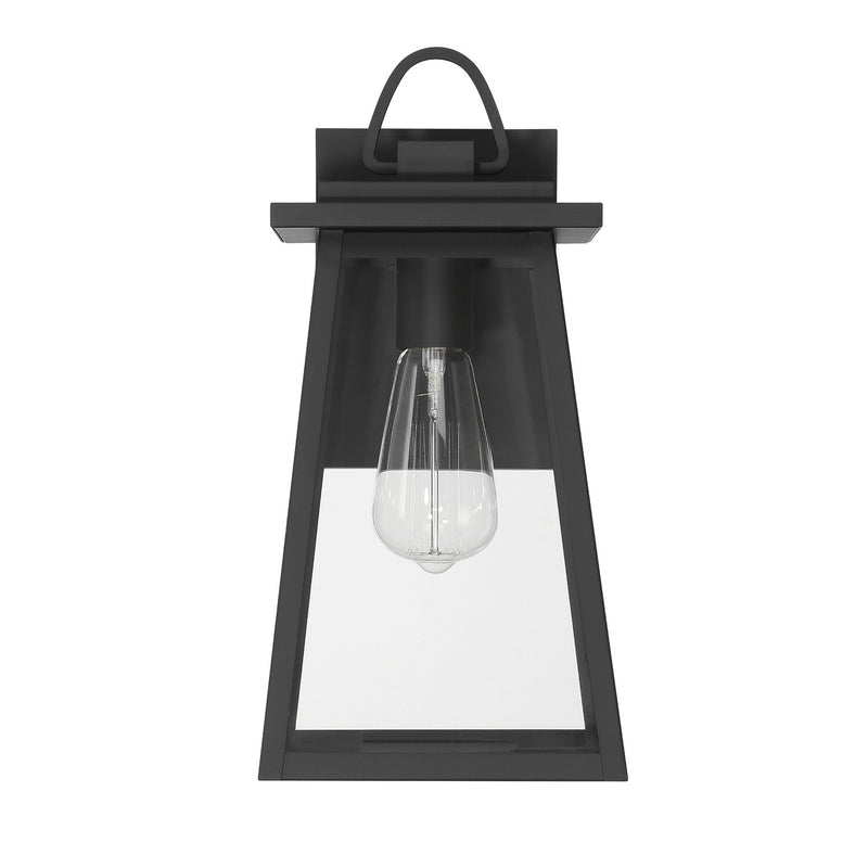 Hunter 46054 One Light Outdoor Wall Mount, Matte Black