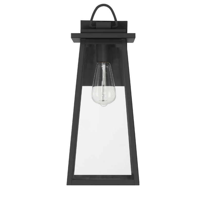 Hunter 46055 One Light Outdoor Wall Mount, Matte Black