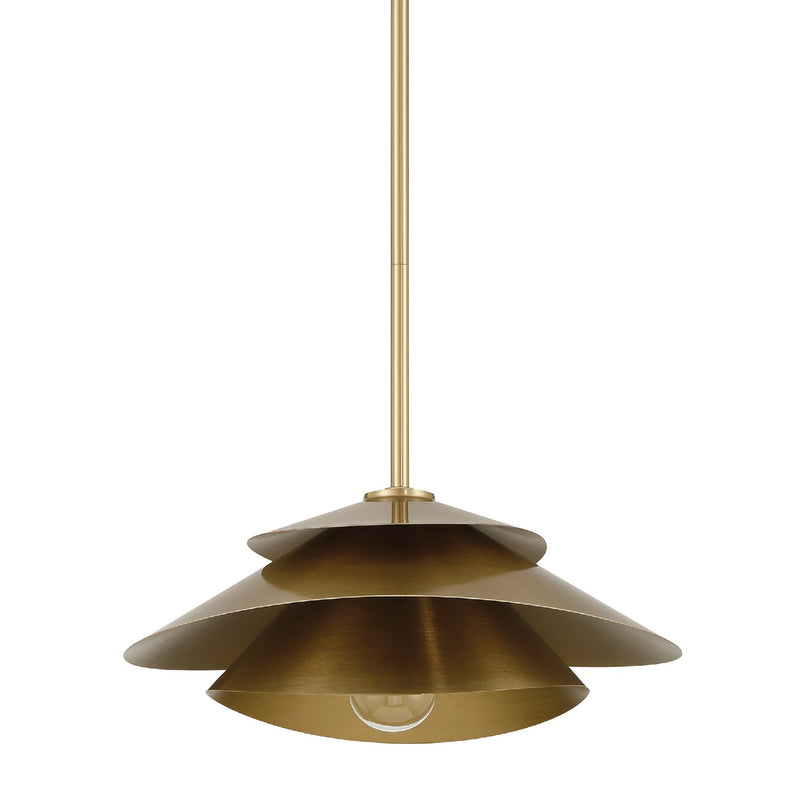 Hunter 48156 One Light Pendant, Alturas Gold