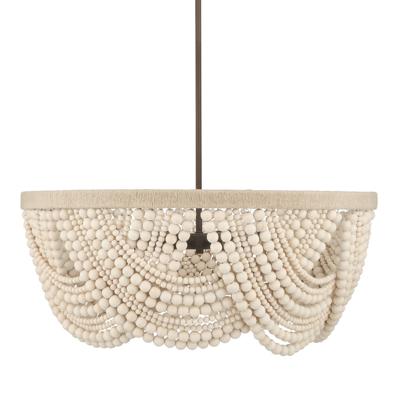 Hunter 48189 Six Light Chandelier, Matte Bronze