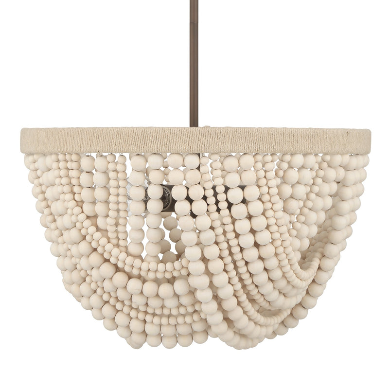 Hunter 48190 Four Light Pendant, Matte Bronze
