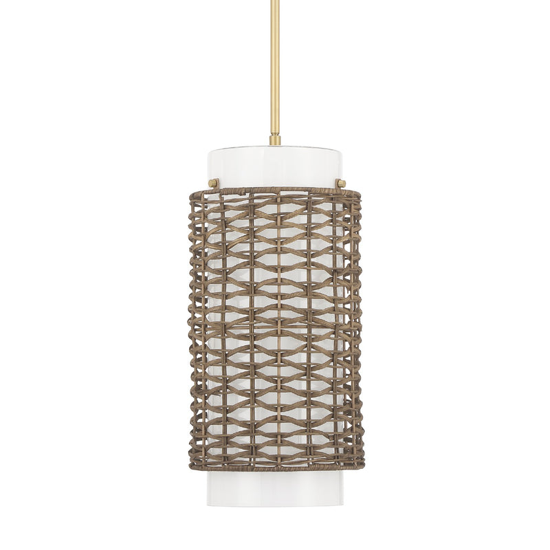 Hunter 48207 One Light Pendant, Luxe Gold
