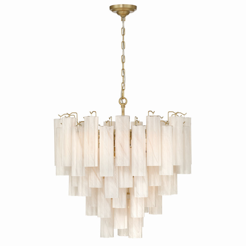 Artcraft AC12101WH 16 Light Chandelier, Brushed Brass