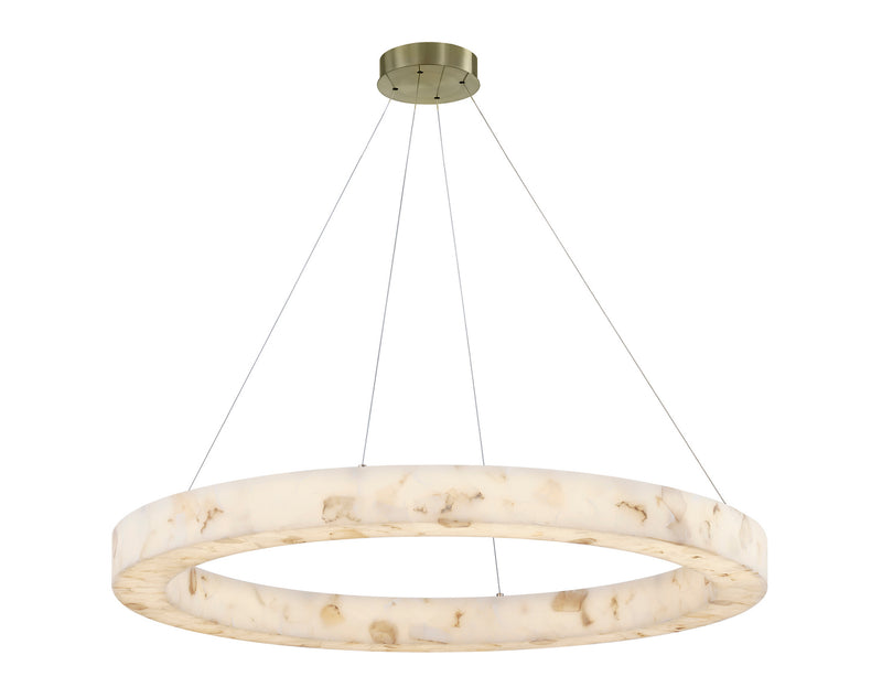 Justice Designs ALR-8226-BRSS LED Pendant, Brushed Brass