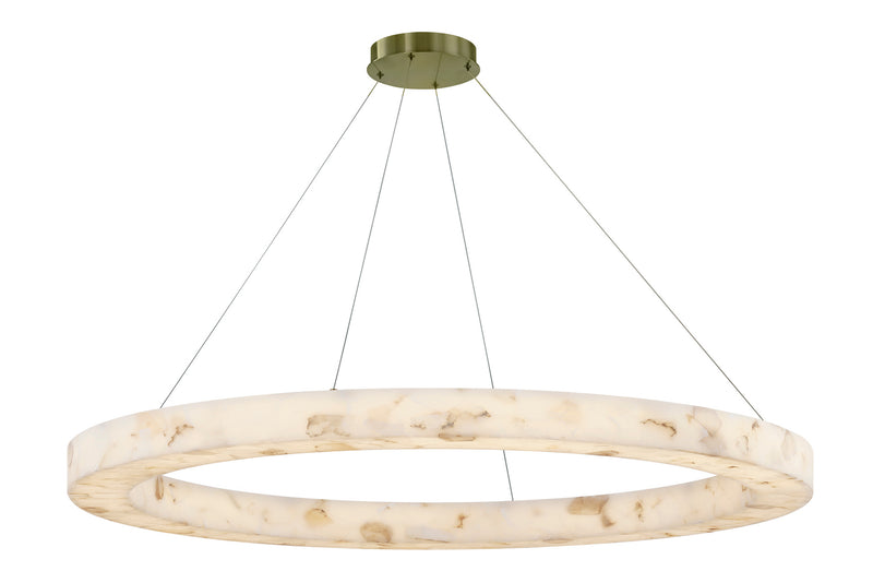 Justice Designs ALR-8227-BRSS LED Pendant, Brushed Brass