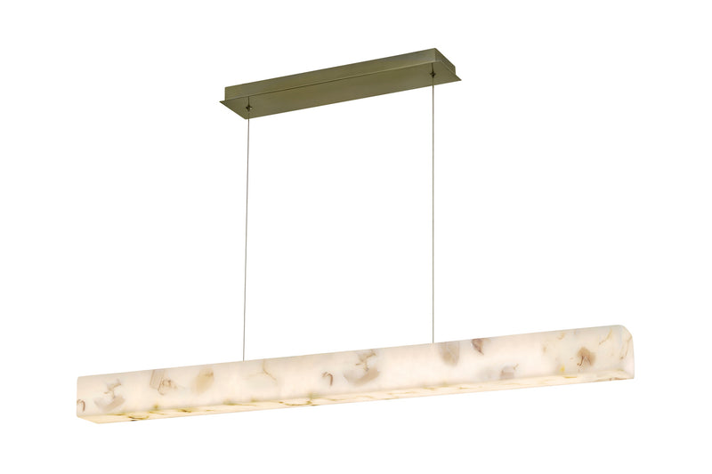Justice Designs ALR-8239-BRSS LED Linear Pendant, Brushed Brass