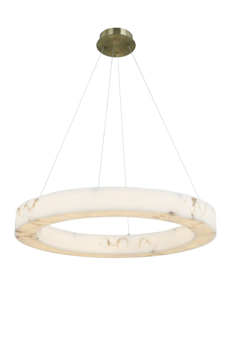 Justice Designs FAL-8223-BRSS LED Pendant, Brushed Brass