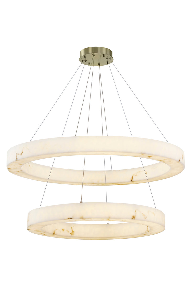 Justice Designs FAL-8228-BRSS LED Pendant, Brushed Brass