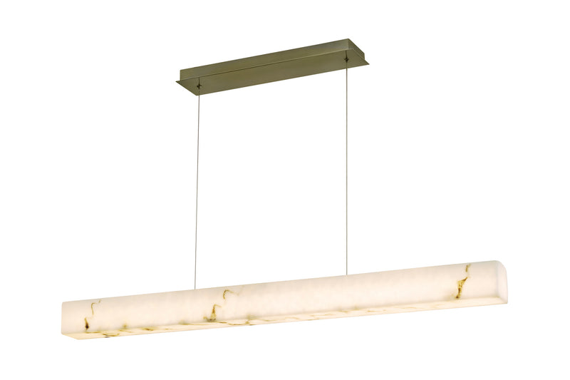 Justice Designs FAL-8239-BRSS LED Linear Pendant, Brushed Brass