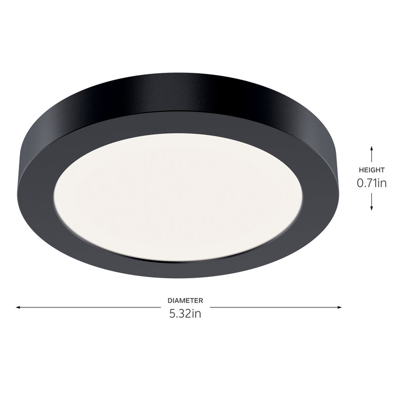 Kichler 53005BK30 LED Downlight, Black