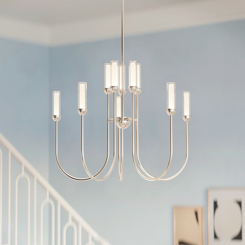 Kichler 52757PNLED LED Chandelier, Polished Nickel