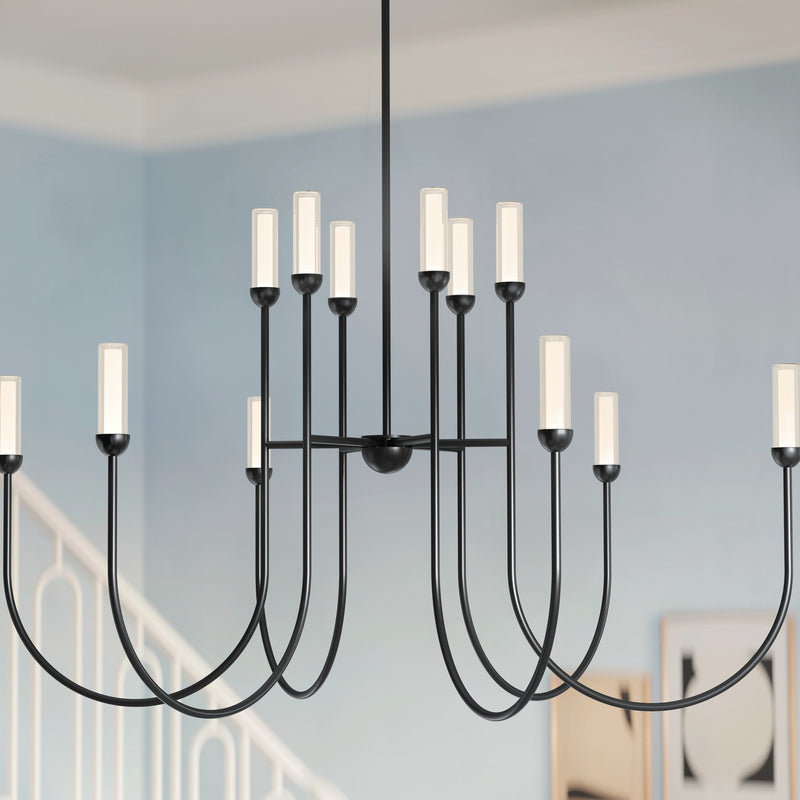 Kichler 52758BKLED LED Chandelier, Black