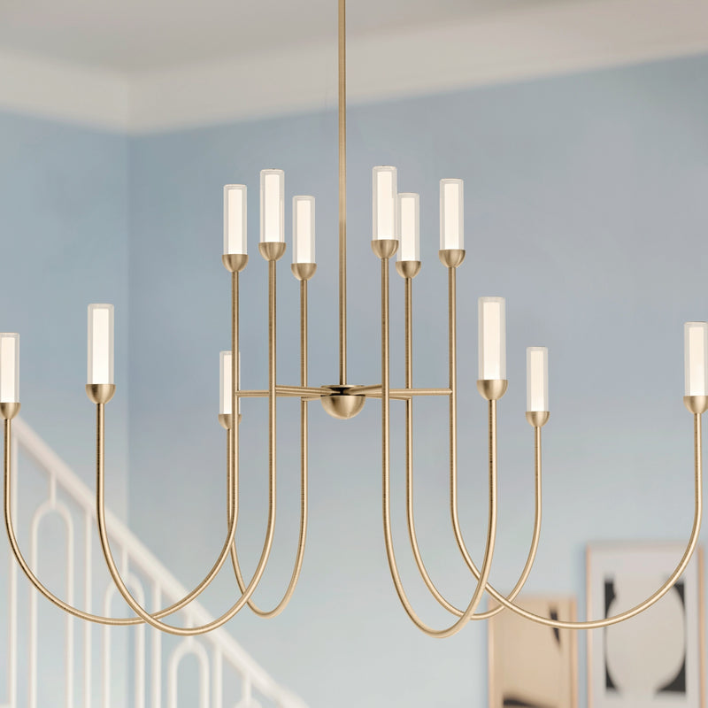 Kichler 52758CPZLED LED Chandelier, Champagne Bronze