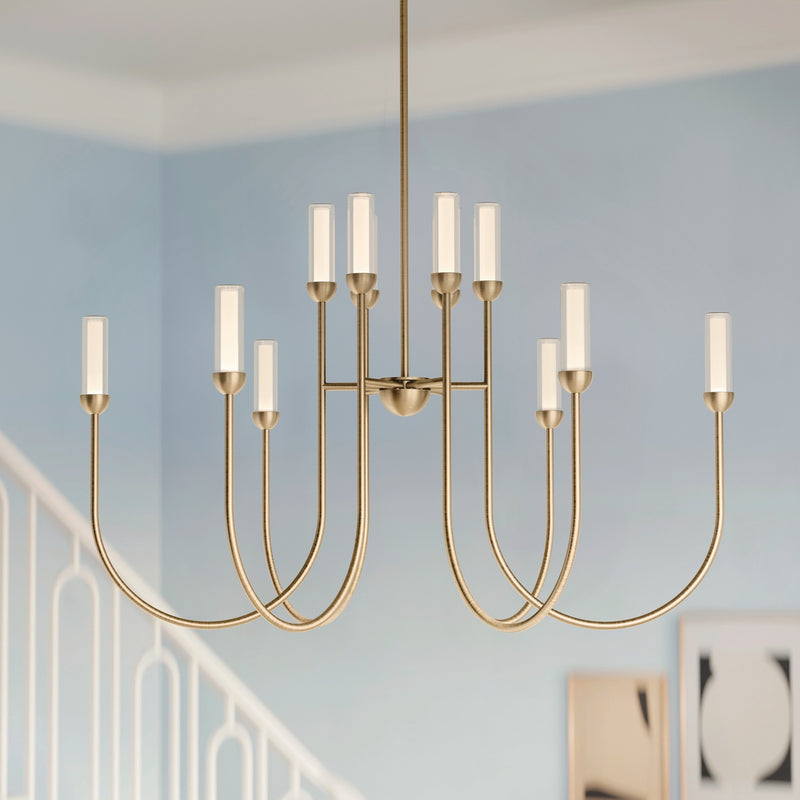 Kichler 52759CPZLED LED Chandelier, Champagne Bronze