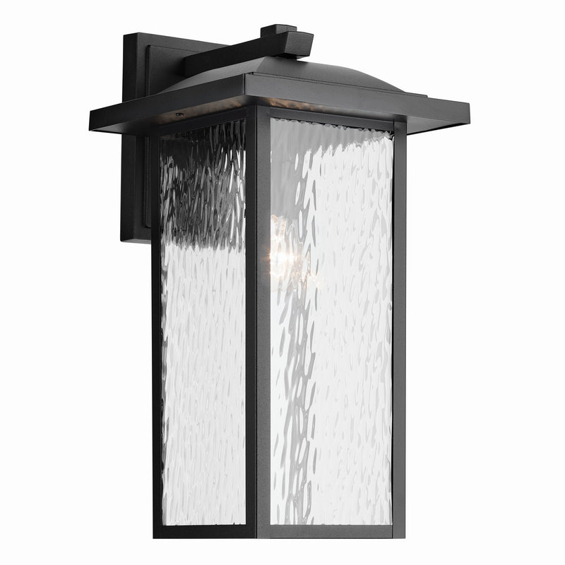 Kichler 49928BKT One Light Outdoor Wall Mount, Textured Black