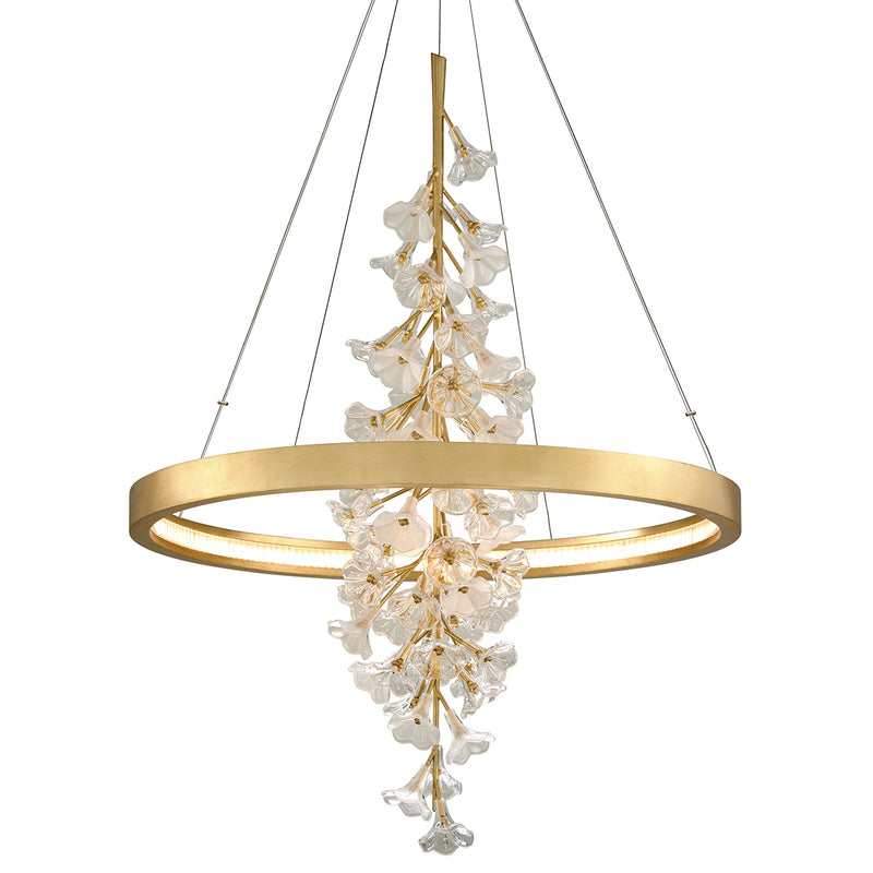 Corbett Lighting 268-72-GL LED Chandelier, Gold Leaf