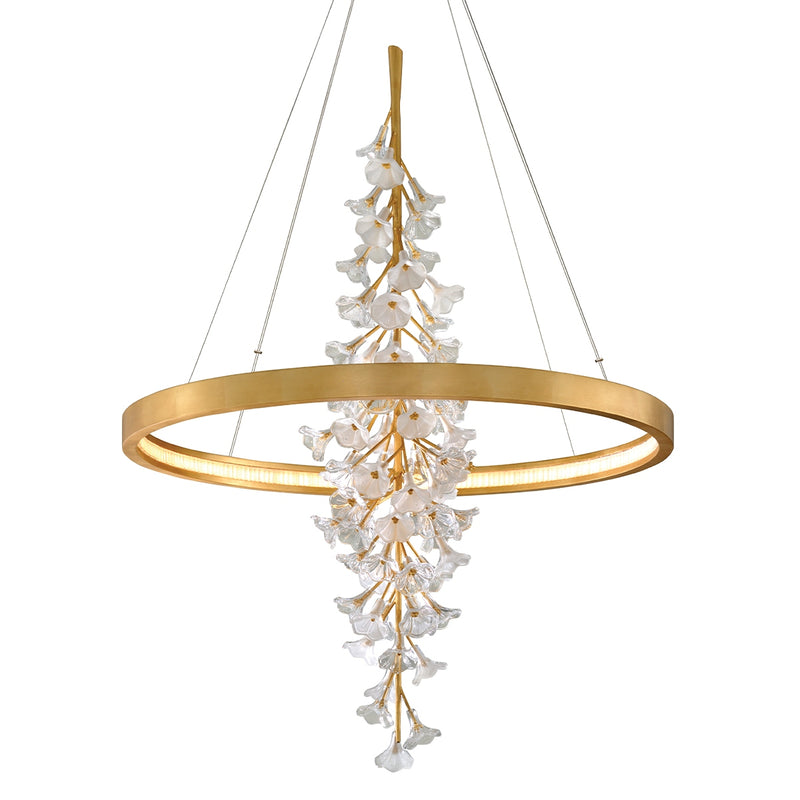 Corbett Lighting 268-73-GL LED Chandelier, Gold Leaf