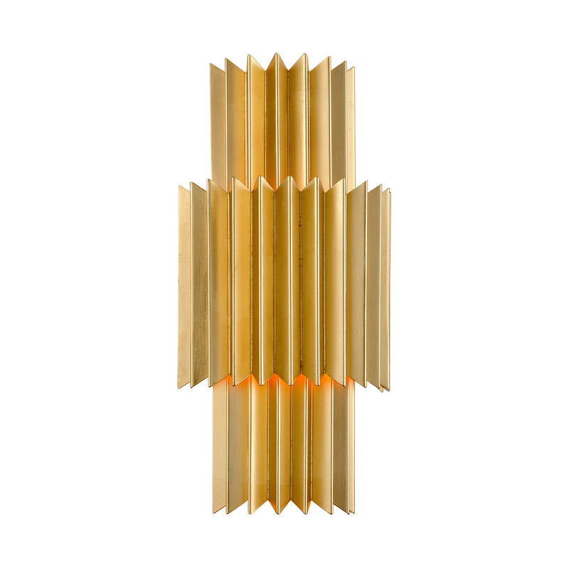 Corbett Lighting 311-13-GL Two Light Wall Sconce, Gold Leaf