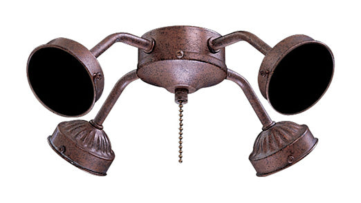 Minka Aire K1-ABR Four Light Fan Light Kit, Antique Bronze