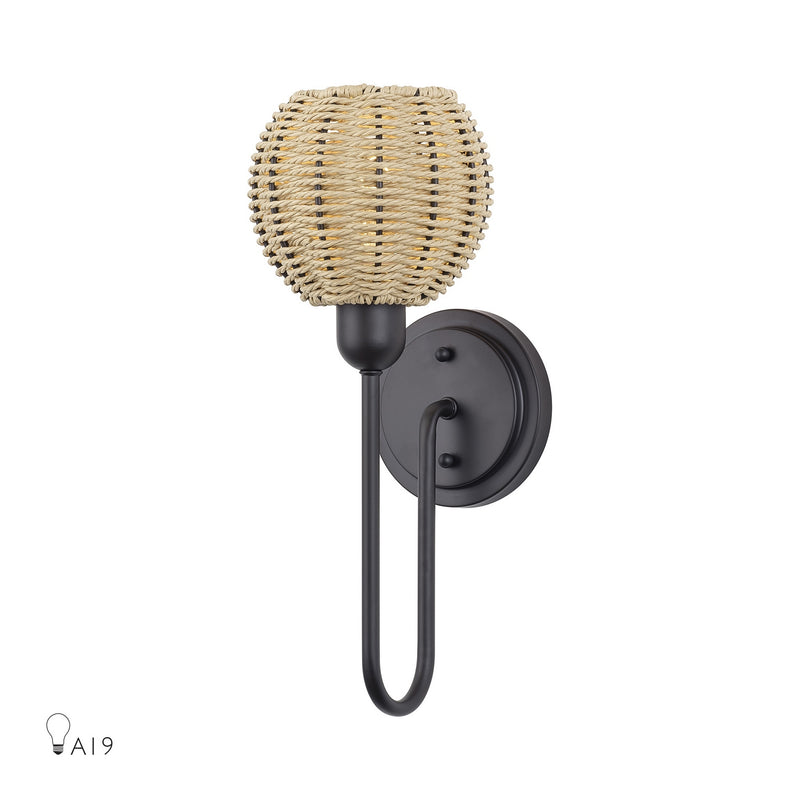Livex Lighting 13681-07 One Light Wall Sconce, Bronze
